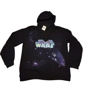 Star Wars Black Hoodie with peek a boo collar